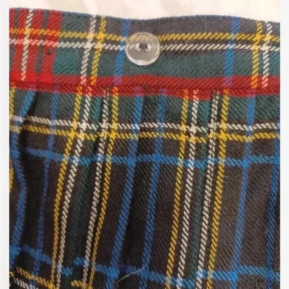 Surrey Classic 100% Wool Tartan Vintage Midi Skirt Size Large - Picture 5 of 9